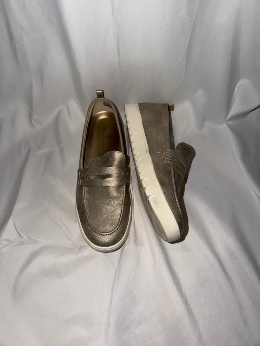 Tommy Bahama Venus Metallic Loafers Slip-On Sneakers Womens 10 Gold Comfort